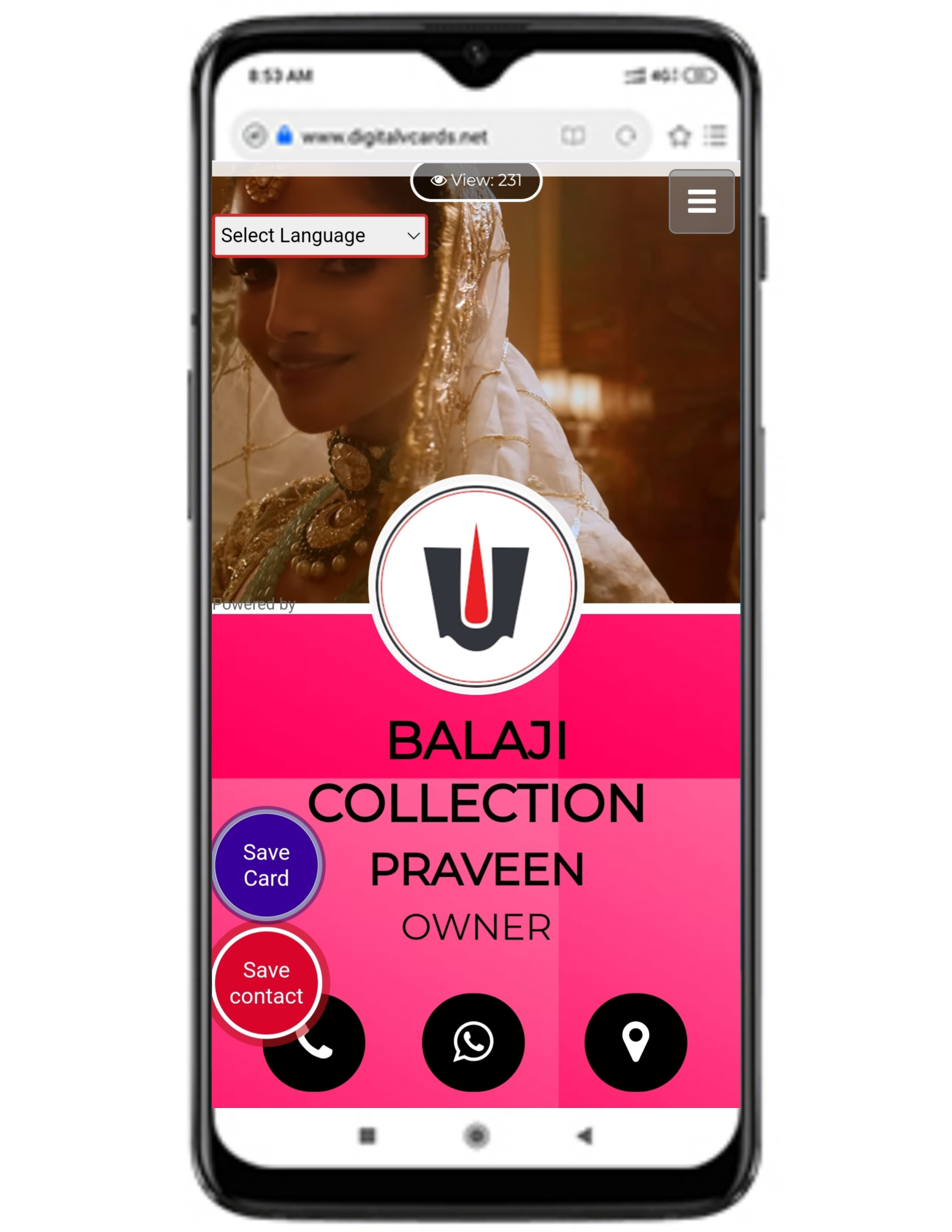 Digital Business Card Template 1 Digital Business Card Template 1