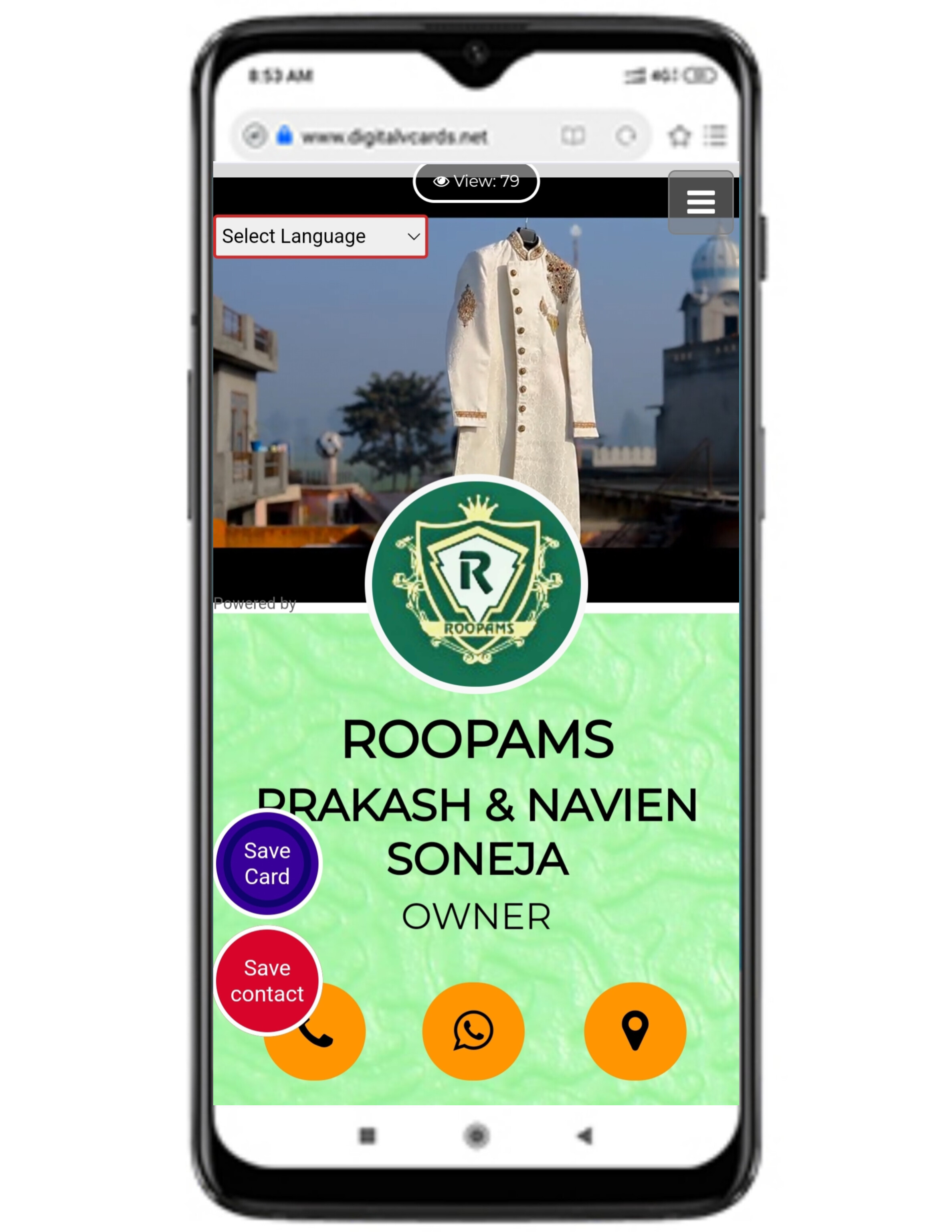 Digital Business Card Template 1 Digital Business Card Template 1