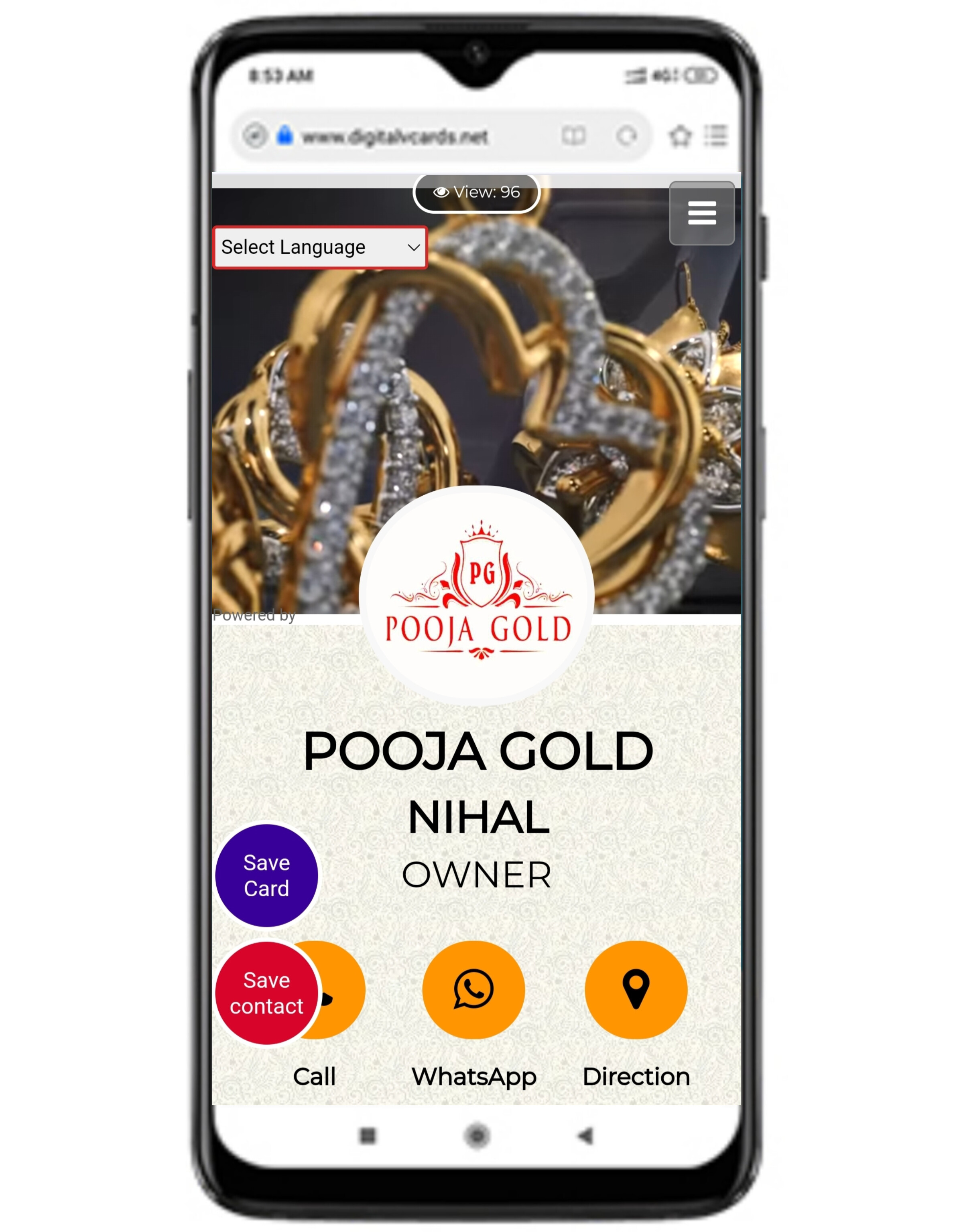 Digital Business Card Template 1 Digital Business Card Template 1