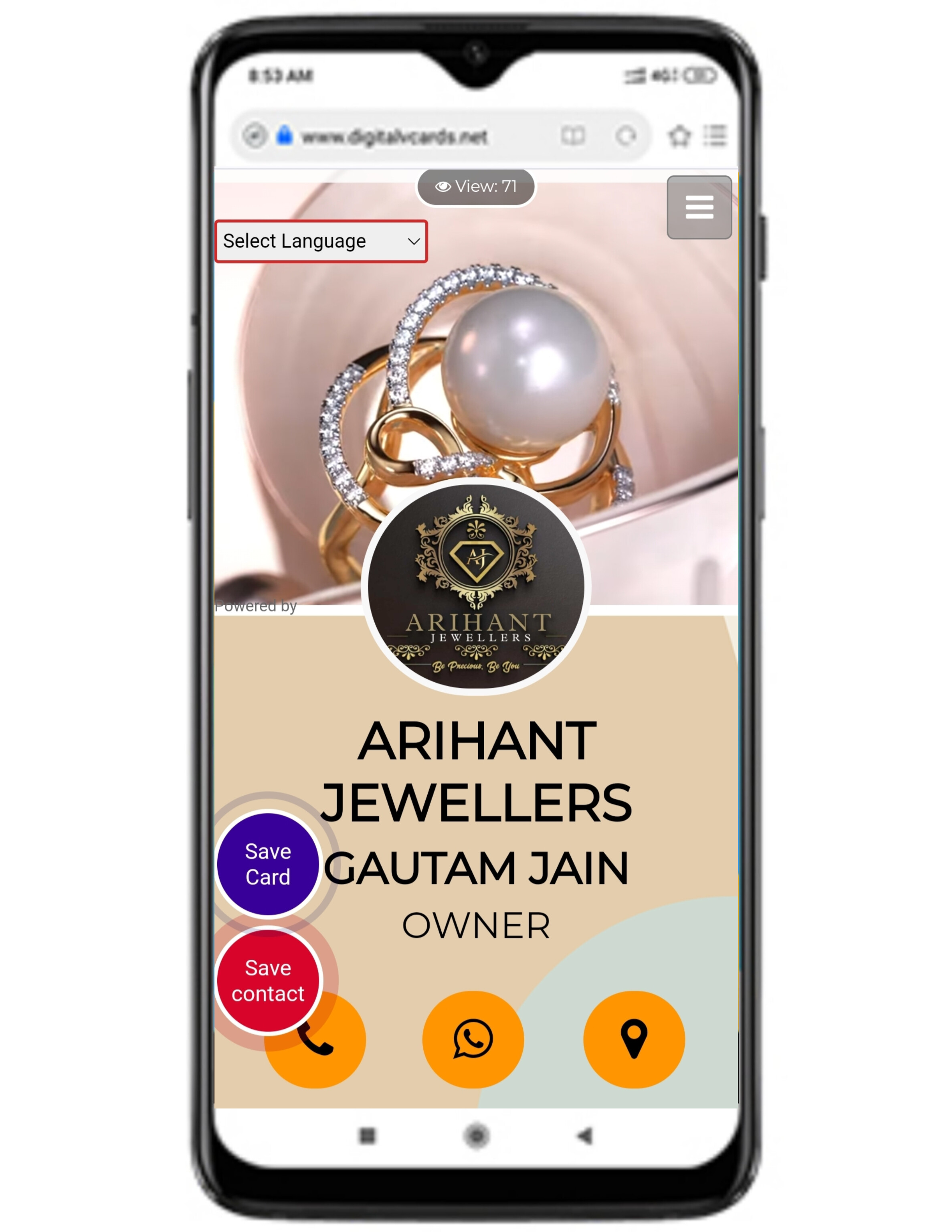 Digital Business Card Template 1 Digital Business Card Template 1